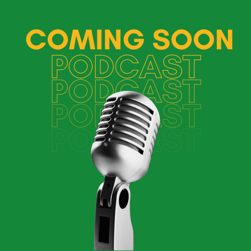 Green And Black Modern Podcast Cover